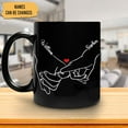 thumbnail image 2 of Personalized Mug Valentine’s Day Gifts For Him Her - Hand Couple Love With Custom Name Coffee Mug 11oz - Unique Gifts For Boyfriend Girlfriend Husband Wife, Couple Anniversary, 2 of 5