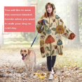 thumbnail image 4 of Colorful Mushroom Flower Light Pattern Wearable Oversized Blanket,Wearable Blanket Hoodie for Adults,Cozy Hooded Blankets with Super Pockets,Super Warm Fuzzy Pullover for Women & Men, 4 of 6