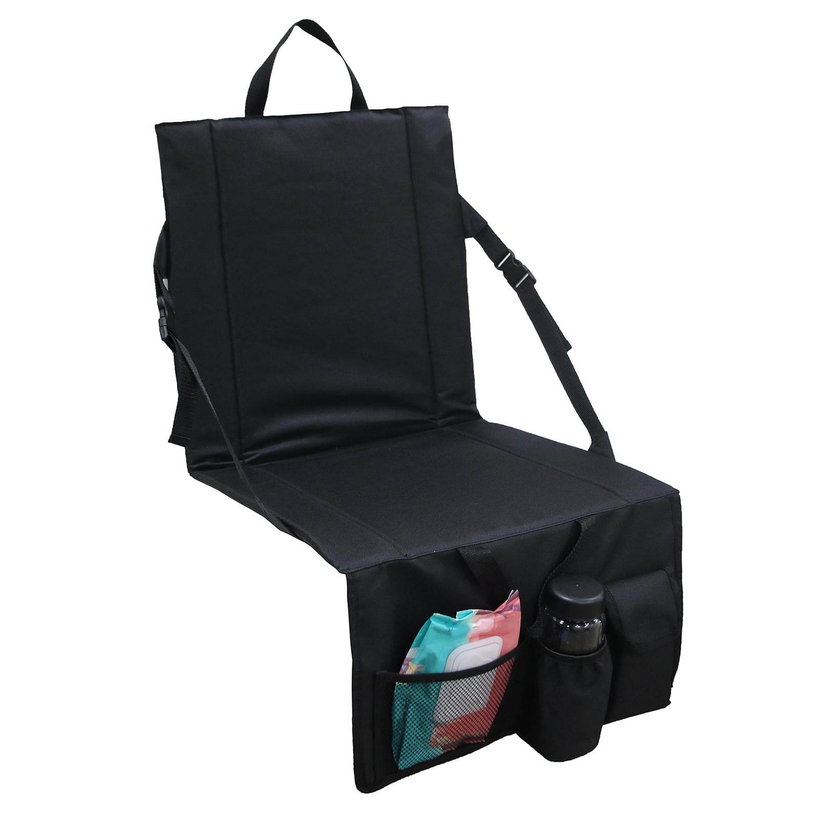 Collapsible Stadium Chair, with Pocket Cushion, Seat Mat, Adjustable