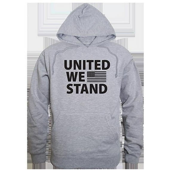 United We Stand Graphic Pullover Sweatshirt, Heather Gray - Small