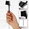 thumbnail image 3 of Dual Comb Eyebrow Brushes, Eyelash Comb Eyebrow Brush for Women, Eyelash Eyebrow Travel Makeup Tool, Black 8.15" Length, 3 of 7