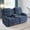 Blue-2Seat, variant on Puppywish Manual Reclining Loveseat with Center Console, Cup Holders, Storage, USB & Type-C Ports, Flexible Phone Holders, Blue