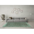 thumbnail image 3 of Ahgly Company Indoor Square Abstract Light Blue Contemporary Area Rugs, 8' Square, 3 of 4
