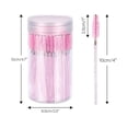 thumbnail image 2 of Rewera Mascara Wands With Container, Disposable Eyelash Eyebrow Spoolie Brush For Makeup Eyelash Extensionspink100pcs, 2 of 5