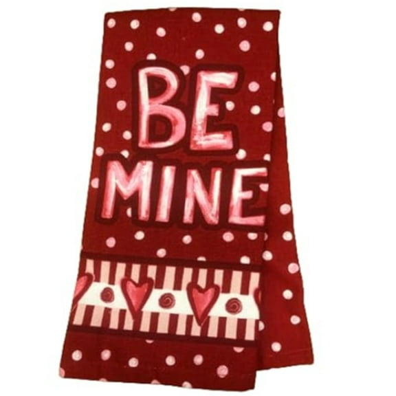Cotton Dual Purpose Terry Cloth Towel, Be Mine, 16 x 26 Inches