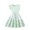 Mint Green, variant on Sweet Girly Butterfly Print Dress for Big Kids, Polyester Ribbed Ruffle Fly Sleeve Summer Party Sundress(Blue120)