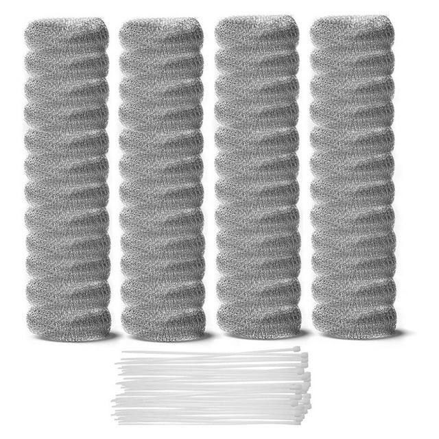 24 Piezas de Trampas de Pelusa para Desagüe de Lavadora, Trampas de Pelusa, Colector de Pelusa para Lavadora, con 24 Bridas de Nailon