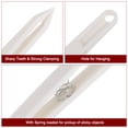 thumbnail image 4 of Unique Bargains Sticker Tweezers for Crafting Straight Pointed Tip with Spring, White, 5 Pieces, 4 of 4