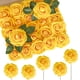 thumbnail image 1 of Flores Artificiales N&T NIETING Rosas Artificiales 50 Unidades Doradas de Látex, 1 of 7