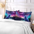 thumbnail image 6 of GZHJMY Beautiful Dream Starry Wolf Body Pillow Cover with Zipper, Soft and Cozy Fuzzy Fleece Body Pillow Case Cover 21 x 54 in,Plush Long Body Pillow Pillowcase Home Decor, 6 of 7