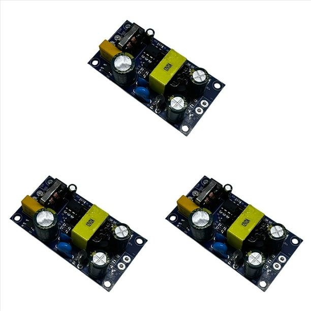 3X MóDulo de Placa de Fuente de AlimentacióN Conmutada de 12V 2A Placa Desnuda Fuente de AlimentacióN Aislada de 24W AC-DC Placas de Fuente de AlimentacióN PráCticas