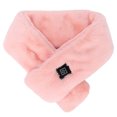 thumbnail image 1 of Bufanda calefactable con USB, ajustable, de felpa desmontable, color rosa, 1 of 14