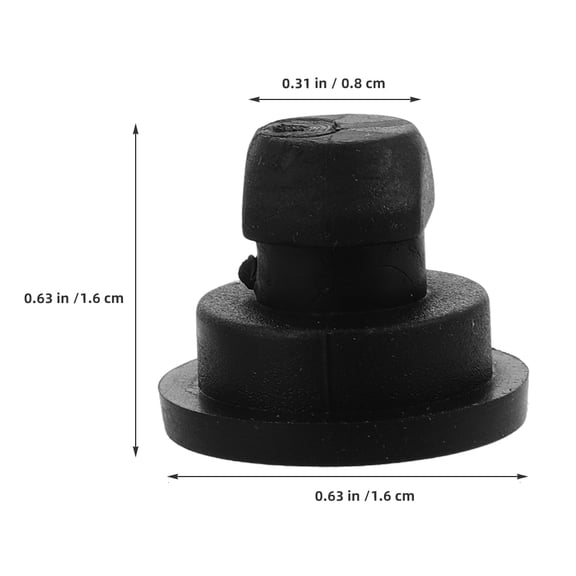 PENIKOKO Square Rubber Feet For Kitchen Appliances 8Pcs 0.63X0.63X0.31In