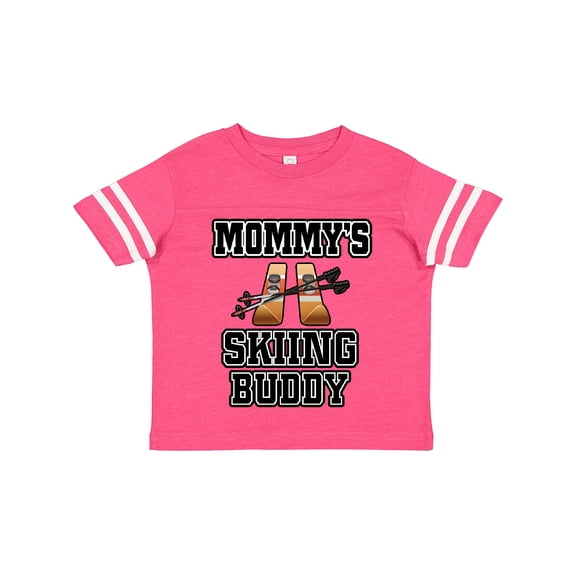 Inktastic Mommys Skiing Buddy for Kids Boys or Girls Toddler T-Shirt