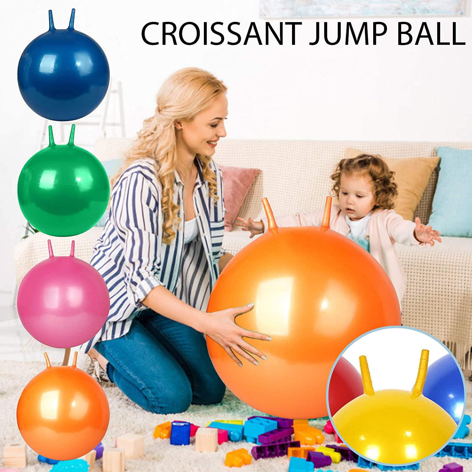 Buy Eastjing Kids Inflatable Hopper Ball Hippity Hop Bouncy Jumping