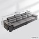 thumbnail image 1 of Leather Sectional Sofa Set with Cup Holder, USB, Adjustable Headrests & Bluetooth Speaker Living Room Couch with Stool My Lux Decor Round, 1 of 10