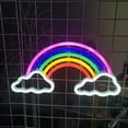 thumbnail image 6 of Tnobhg Rainbow Neon Sign LED Light USB/Battery Operated Non-Glaring Cloud Rainbow LED Neon Light Wall Art Decoration, 6 of 7