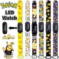 thumbnail image 2 of Pokemon Anime Kawaii Pika Chuka Jingle Cat Pass Digital impermeable LED electrónico niños niñas reloj juguetes de regalo de cumpleaños para niños, 2 of 4