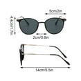 thumbnail image 3 of WTOBBY Leopard Print Fashion Sunglasses (2 Pack), Retro Black/Brown Gradient Lenses, Unisex Plain Frame Shades for Women Men,Black, 3 of 5