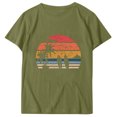 thumbnail image 5 of Busydd Womens Summer Tops Floral Short Sleeve Round Neck Casual T-shirts Soft Comfy Fashion Flowy Blouses Loose Fit Classic Tees Dressy Tops for Women, 5 of 5