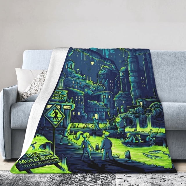 Mantas de felpa de Futurama para viajes, dormitorio, sala de estar, sofá, oficina