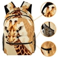 thumbnail image 3 of Lightweight Backpack Giraffe School Bag Travel Laptop Daypack for Men Women Casual Rucksack, 3 of 6
