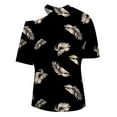 thumbnail image 5 of Women's One Shoulder T Shirts Tops Short Sleeve Boho Printed Trendy Basic Shirts Tunic Dressy Casual Beach Blouses, 5 of 5