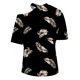 thumbnail image 5 of Camiseta informal para mujer, blusa estampada de manga corta con cuello redondo y hombros descubiertos Fridja  ghk3127, 5 of 5