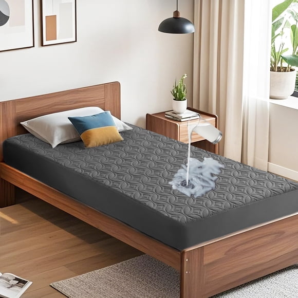 Protector de colchón impermeable BEDLORE Twin XL talla gris