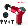thumbnail image 1 of For Massage Gun 5 Heads Red LCD Percussion Massager Muscle Relaxing Therapy Tissue CA, 1 of 5