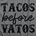 thumbnail image 2 of Womens Tacos Before Vatos T Shirt Funny Mexican Food Lovers Joke Tee for Ladies Womens Graphic Tees, 2 of 9