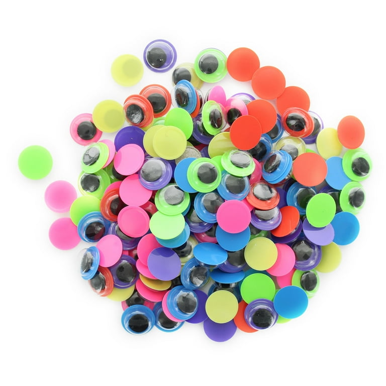 Essentials by Leisure Arts Eyes Paste On Moveable 10mm Neon 160pc