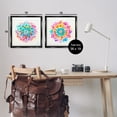 thumbnail image 4 of Stupell Industries Bright Boho Mandalas Abstract Painting Black Floater Framed Canvas Art Print Wall Art, 18 x 18, Set of 2, 4 of 10