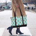 thumbnail image 4 of FORMRS Canvas Laptop Tote Bag for Women with 15.6" Computer Compartments Shoulder Handbag, Strawberry Pattern, 4 of 7
