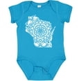 thumbnail image 3 of Inktastic Wisconsin Silhouette Mandala Boys or Girls Baby Bodysuit, 3 of 5