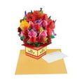 thumbnail image 1 of Tarjeta de felicitación con flores en 3D, ramo de flores para siempre, tarjeta para el Día de la Madre. rosas, 1 of 7
