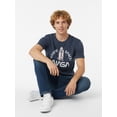 thumbnail image 5 of NASA Men's and Big Men's Graphic Cotton Tee with Short Sleeves, Sizes S-3XL, 5 of 6