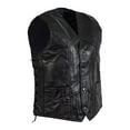 thumbnail image 1 of Maxam GFVBIKENPM Buffalo Leather Vests for Men - Medium, 1 of 1