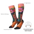 thumbnail image 4 of Vsdgher Cowboy Boots With Flowers Knee Socks, High Socks Long Stretchy Sock Women Knee High Stocking, Long Socks for Women, 4 of 6