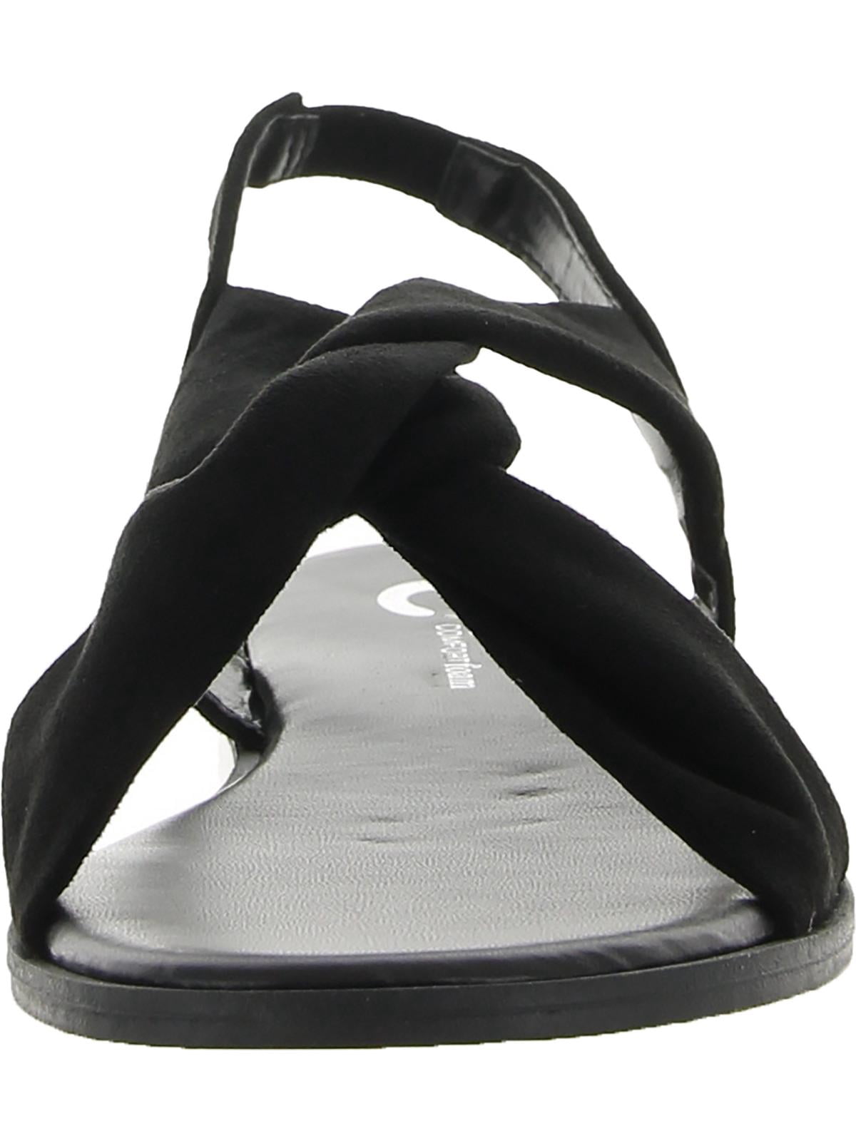 Journee Collection Womens Deleece Tru Comfort Foam Sling Back Low Block Heel Sandals