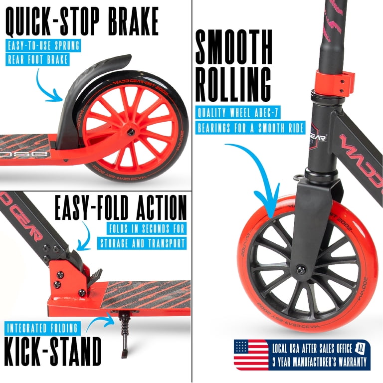 Madd Gear Eclipse Commuter 200mm Wheels Scooter - Great For Kids