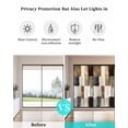 thumbnail image 4 of Window Privacy Film Black Brown Abstract Stained Glass Window Film Decorative Sun Block Window Cover Oil Painting Color Blocks Window Clings Static Adhesive Sticker for Bathroom 19.6"x39.3", 4 of 7