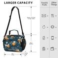 thumbnail image 4 of FORMRS Student Lunch Bag Insulated Reusable Cooler Box with Zipper Pockets, Blue Oranges, 4 of 9