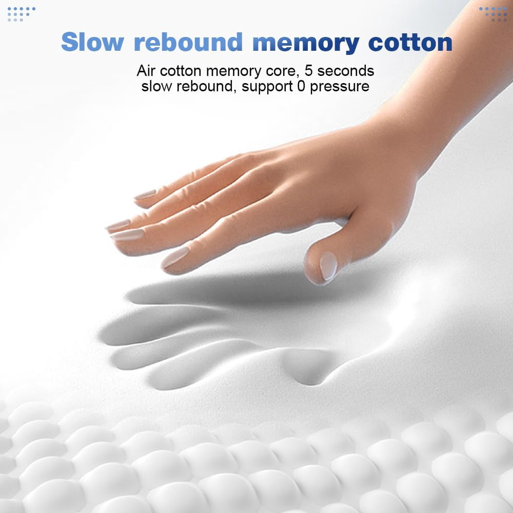 Pillow Massage Neck Hump, 3-in-1 Cervical Pillows Traction Massager, Heated Massage Neck Pillow Memory Foam with Rechargeable Grey