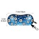 thumbnail image 3 of Funda para gafas con temática de fútbol, clip mosquetón, cierre de cremallera, material de neopreno suave, tamaño compacto, ideal para gafas de sol, gafas graduadas, llaves y accesorios pequeños., 3 of 6
