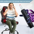 thumbnail image 5 of Dkelincs PC Gaming Chair Ergonomic Office Chair with Lumbar Support Flip Up Arms Headrest Adjustable Computer Desk Chair for Adults, Red, 5 of 7