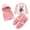 Pink2, variant on WOYY Boys Outfits Bear Embroidery Sweatshirt Zip Up Hooded Vest Pants 3Pcs Sets
