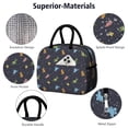thumbnail image 4 of Womens DarkBlue Dinosaurs in Space Pattern Lunch Box for Work,Insulated Lunch Bag for Women,Loncheras Para Mujer,Leakproof Adult Lunch Bag for Work,Beach,Travel,Picnic,Camping, 4 of 7