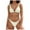Beige, variant on vigerkar Women's 2 Piece Bikini Set Textured Ruched Low Rise Swimsuit Bathing Suit (Green, XL)