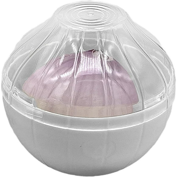 shiyou-Onion Keeper Onion Saver Reusable Onion Storage Container Onion Holder Organizer Garlic Shaped Food Saver Storage Fruit and Vegetable Storage Holder Sealing Box for Refrigerators(COLOR:white)